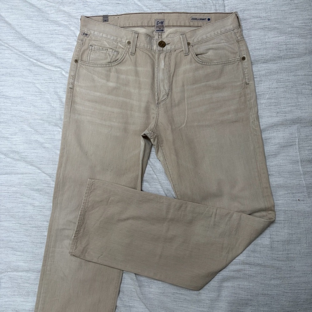 Citizens of Humanity Straight Leg Railroad Stripe Jeans size 34